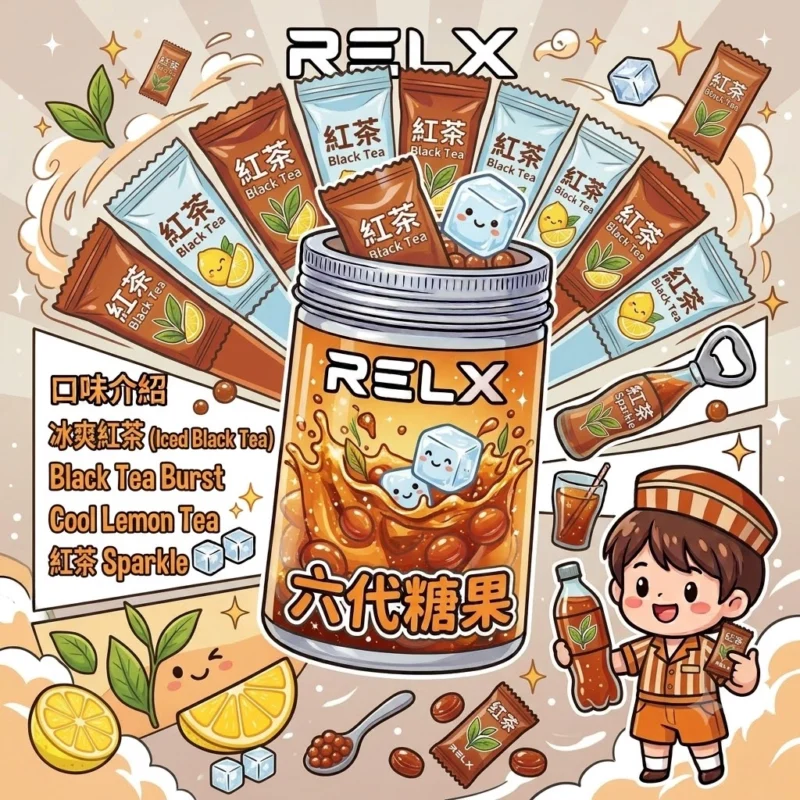 RELX六代糖果-悅刻冰爽紅茶風味糖果