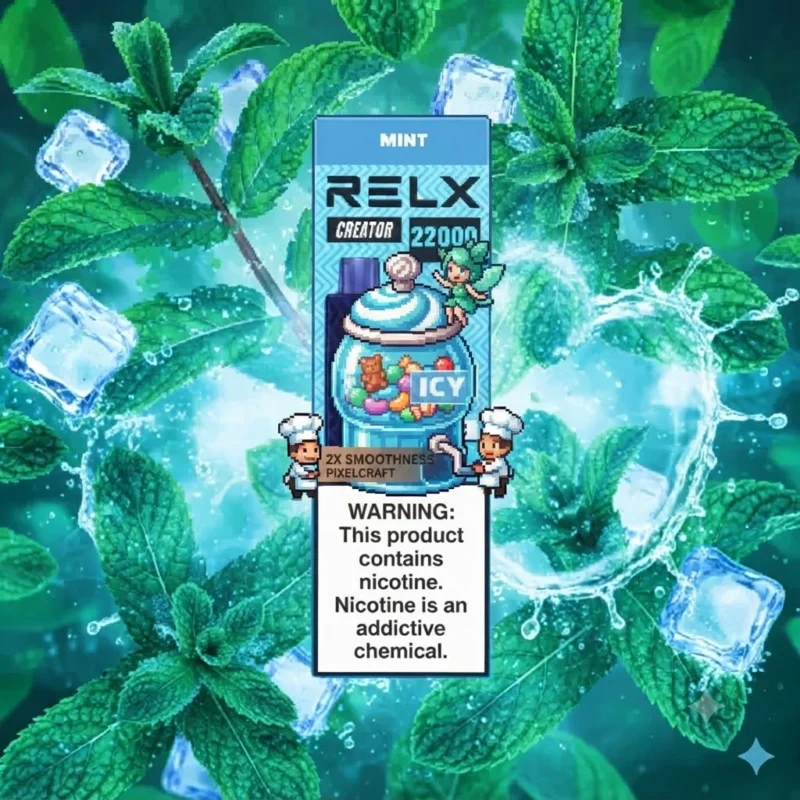 relx一次性糖果RELX Creator 22000口-薄荷風味糖果